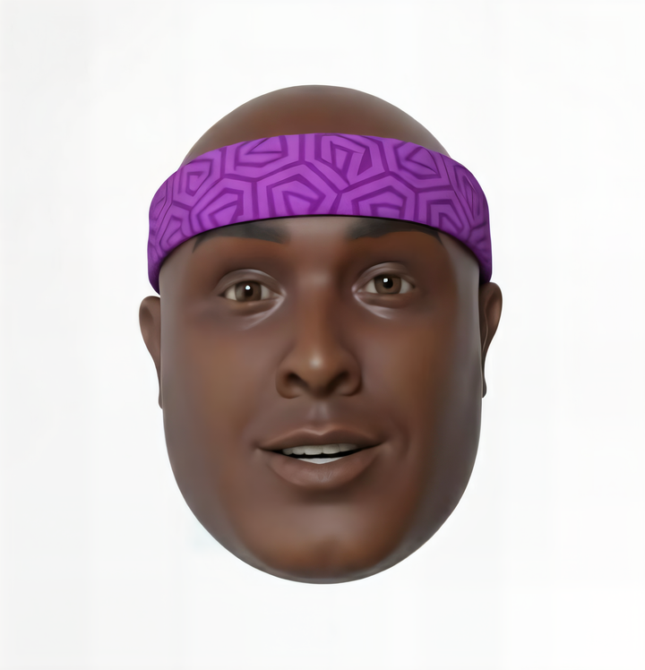 PURPLE W-AKI DOLL HEAD